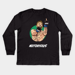 Conor McGregor Notorious Kids Long Sleeve T-Shirt